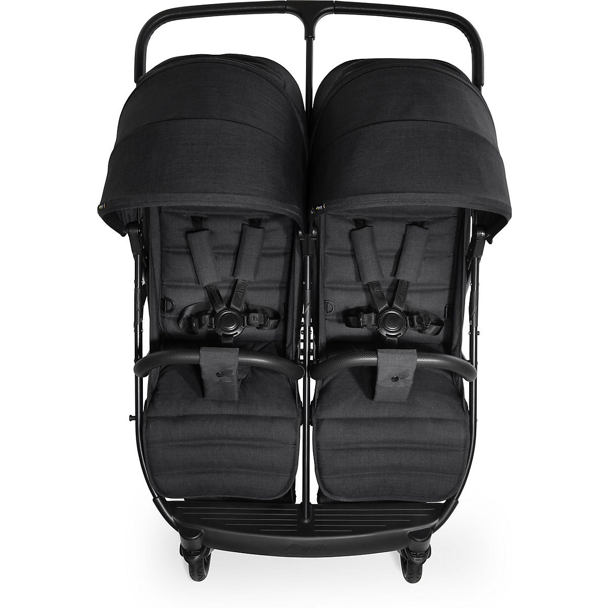 Geschwisterwagen Uptown Duo, Melange Black
