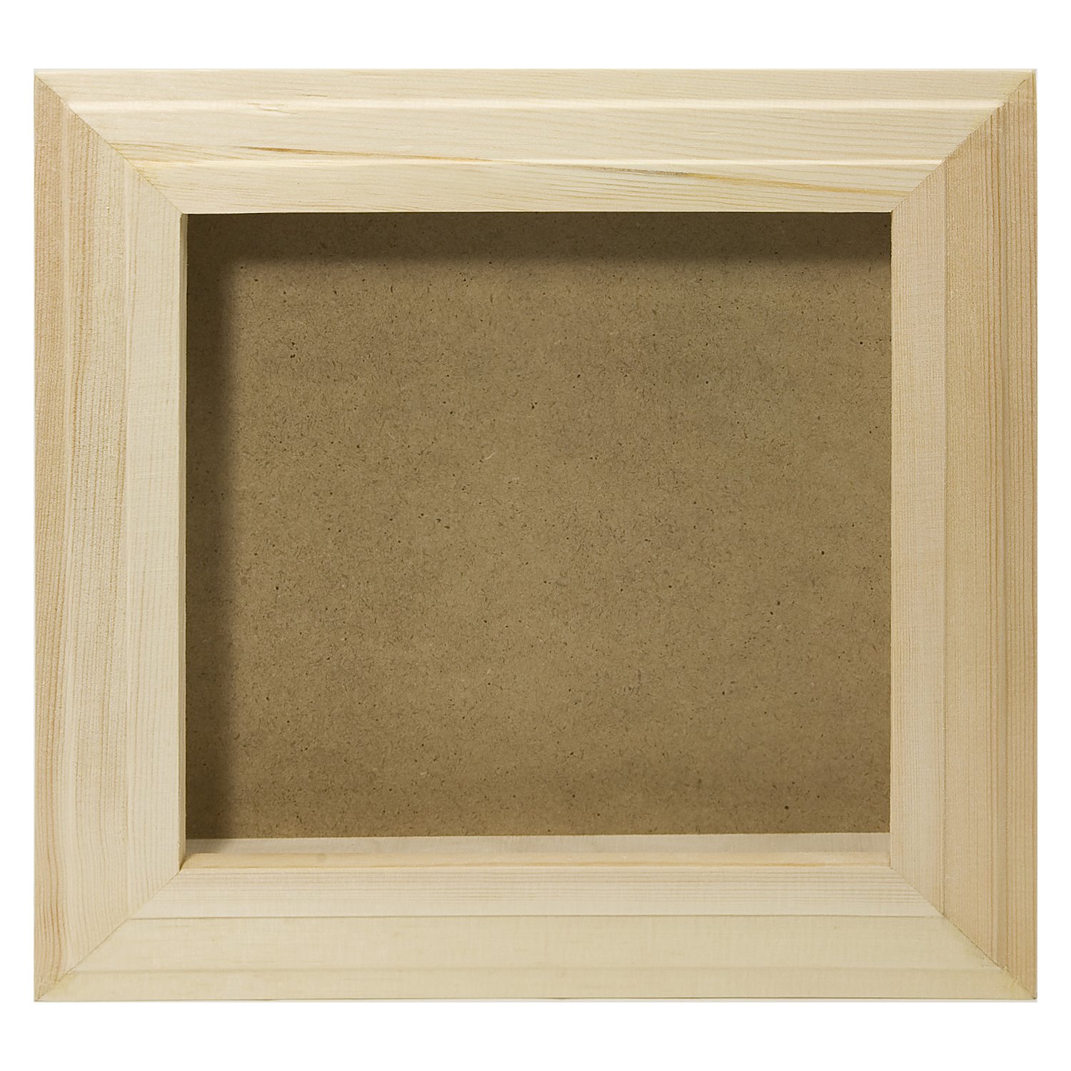 3D-Bilderrahmen aus Holz, 27 x 27 x 3,5 cm