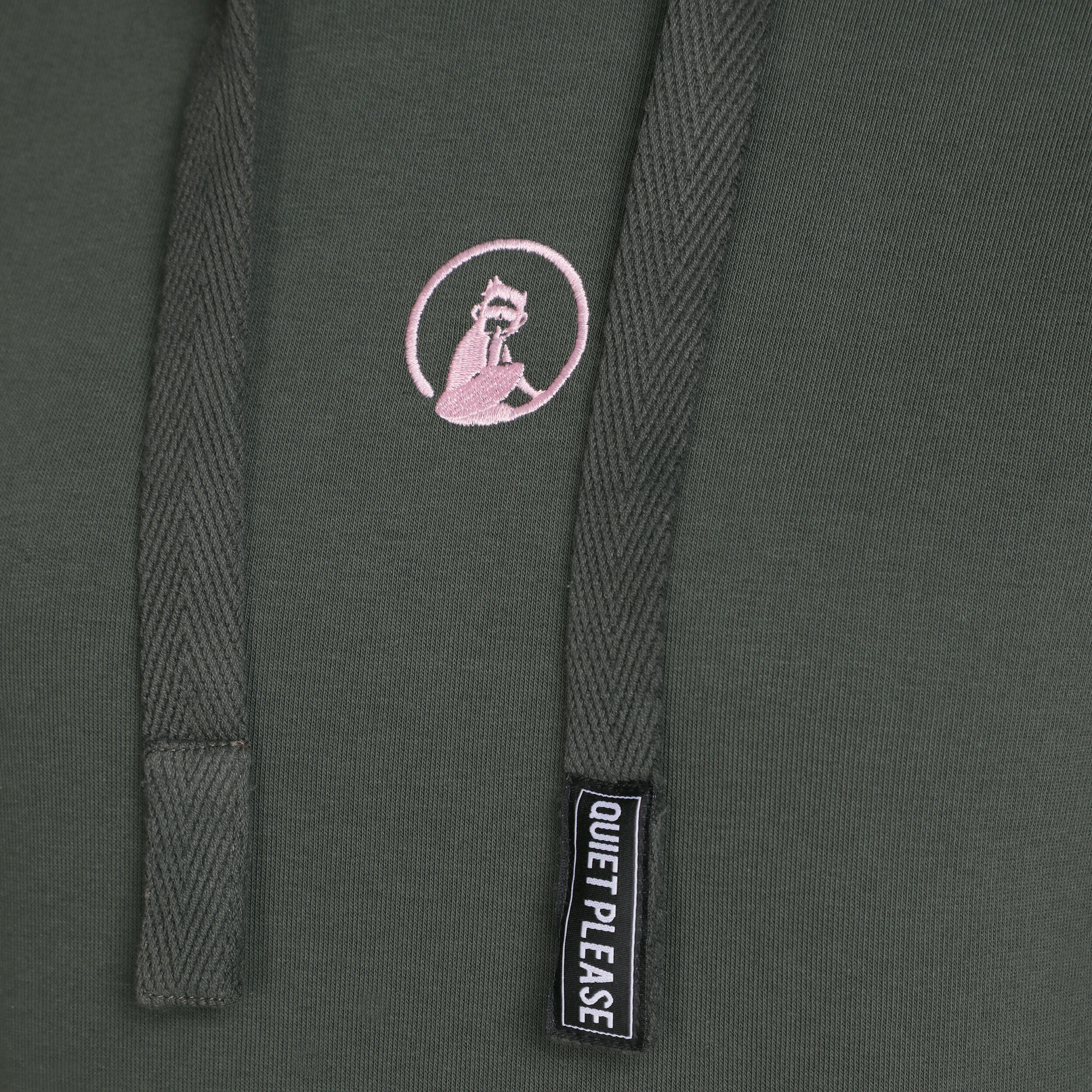 Ready To Serve Hoody Damen - Dunkelgrün, Rosa