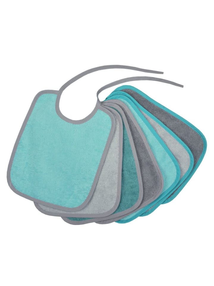 Wörner Binde-Lätzchen 7er Pack - Grau-Mint in blau,grau günstig kaufen onesize