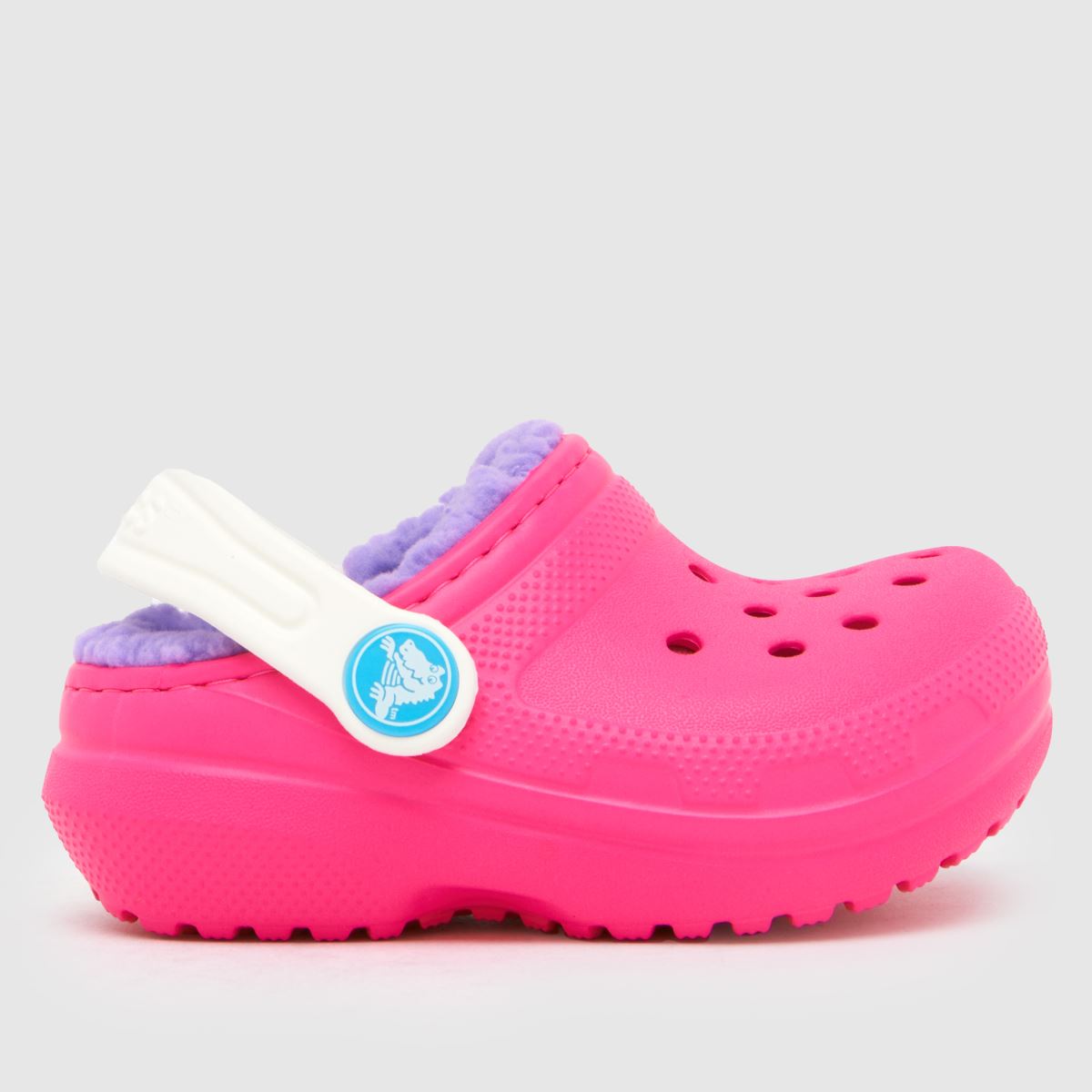 Crocs rózsaszín multi classic bélelt klumpa lány kisgyermek szandál