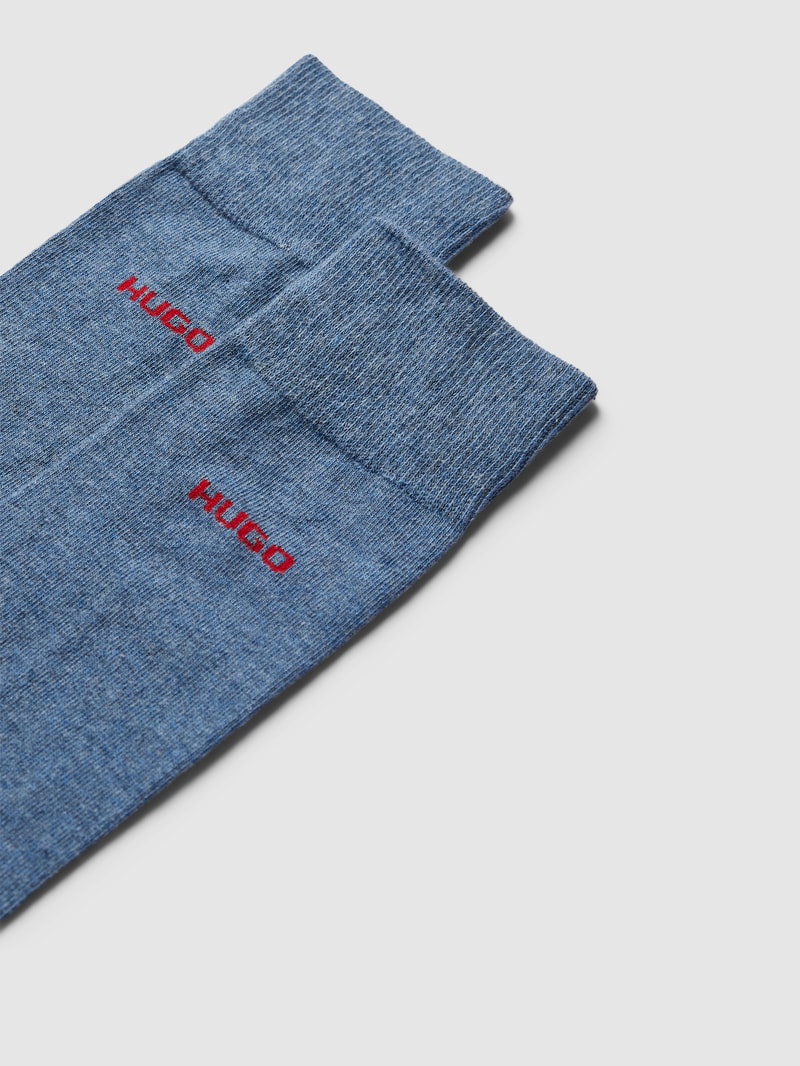 Socken mit Label-Detail im 2er-Pack in blau