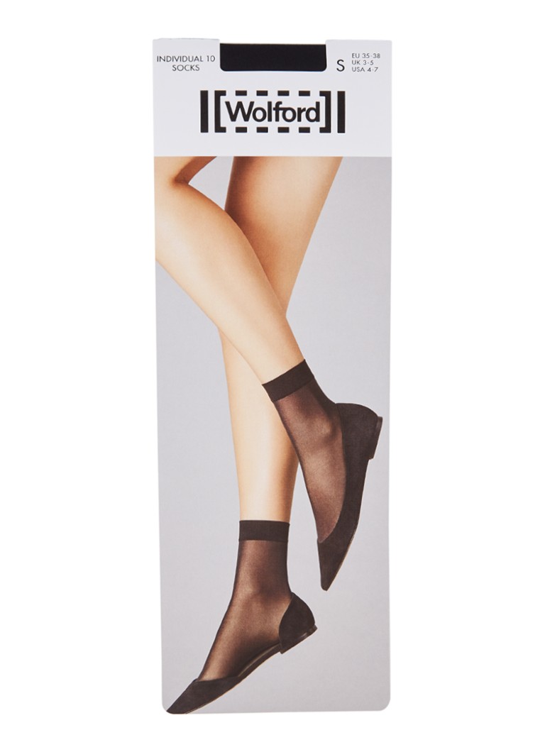 Skarpetki Wolford Individual 10 Denier, czarne