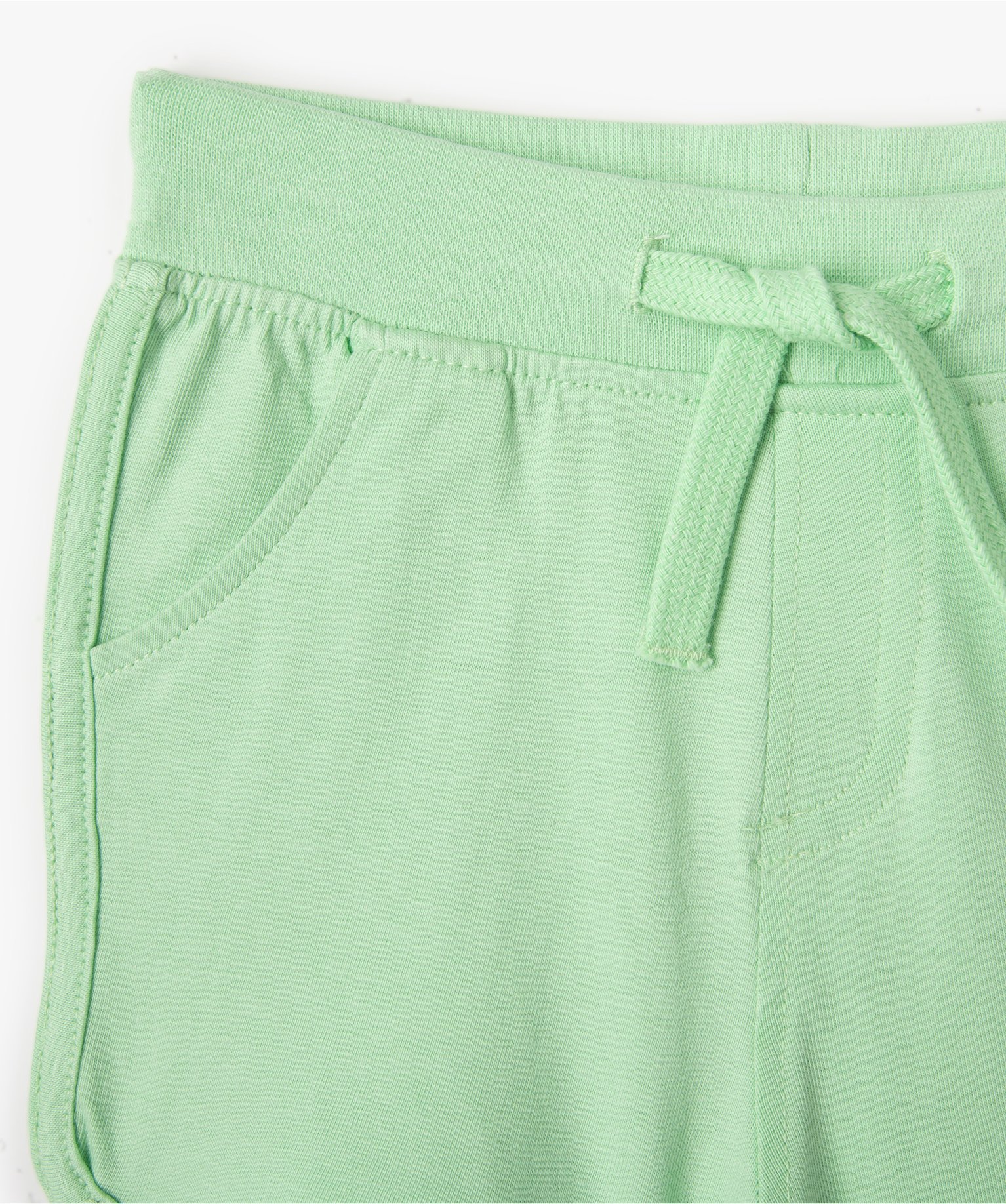 Ensemble bébé fille 2 pièces : short + débardeur imprimés vert clair | GEMO