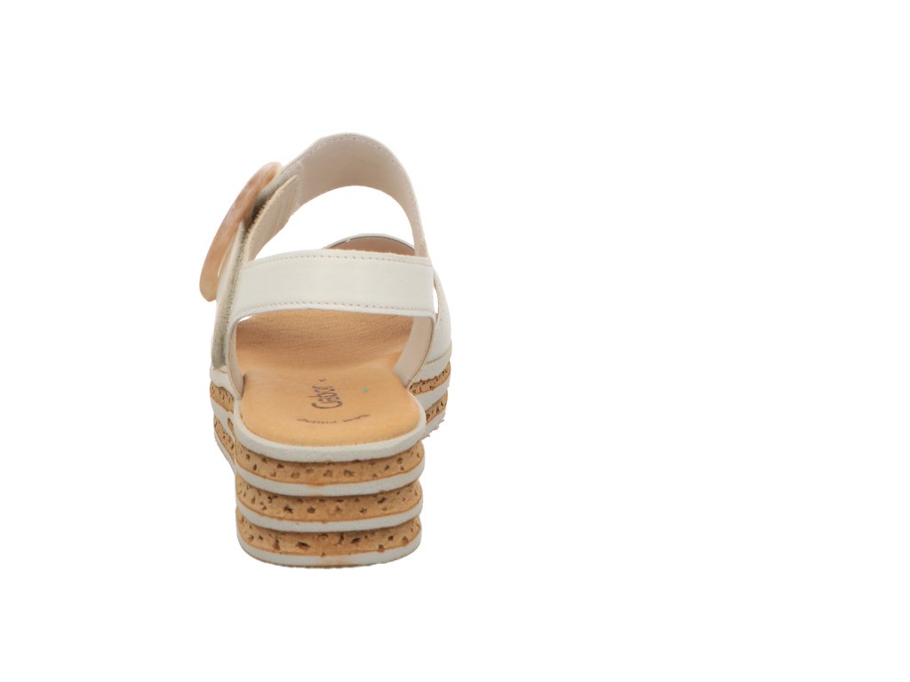 GABOR Komfort Sandalen weiss Gabor Fashion Riemchensandale 24.550.20