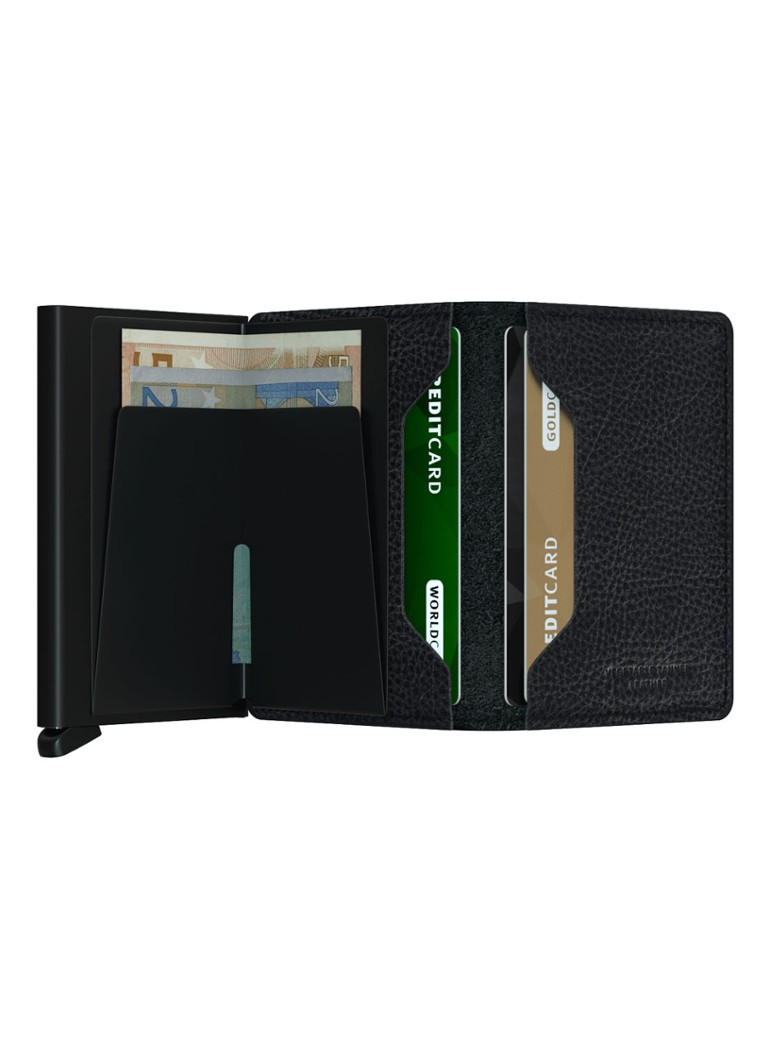 Portofel Secrid Slim cu suport pentru carduri din piele