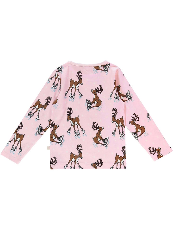 Småfolk Longsleeve in Rosa/ Hellbraun günstig kaufen