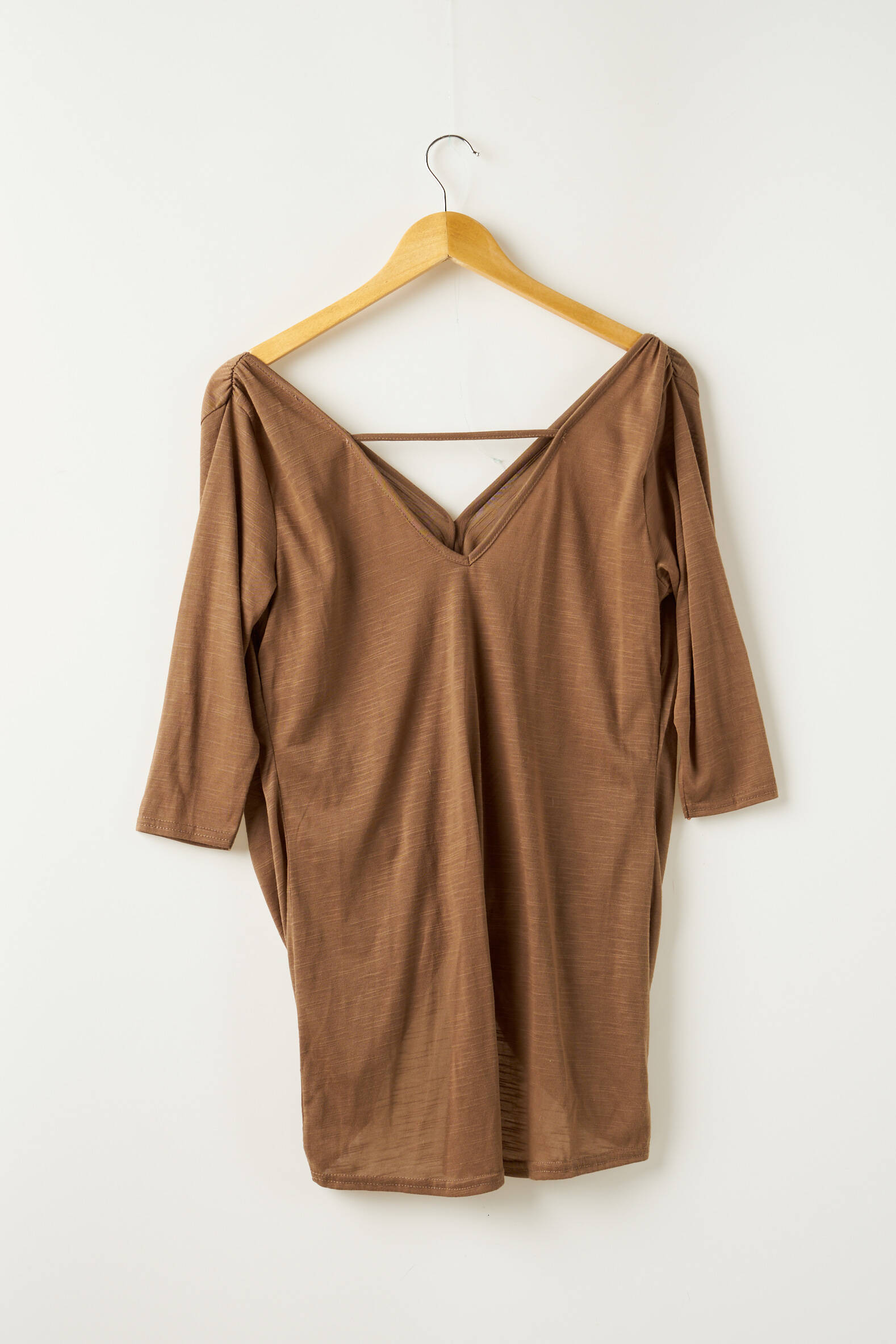 River Island Tuniquemanchecourte Femme couleur marron