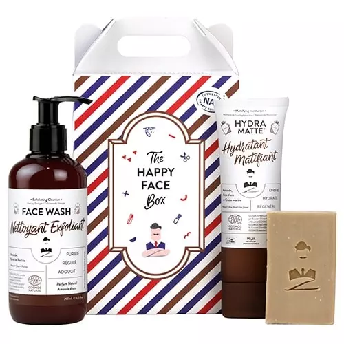 HAPPY FACE Coffret Cadeau Soin Visage pour hommes