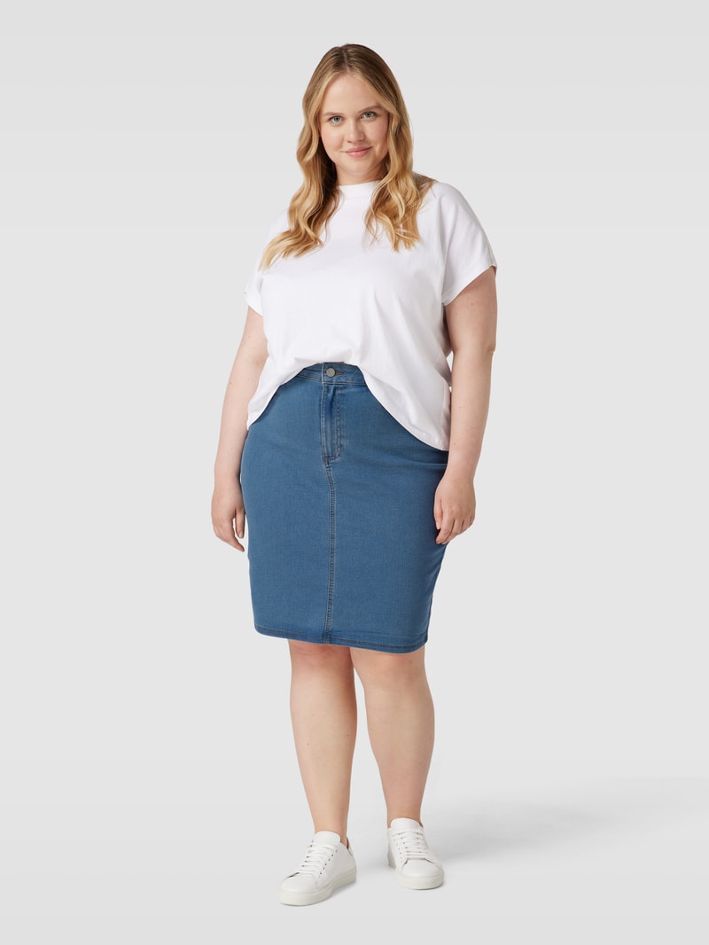 Jeansrock mit 5-Pocket-Design Modell 'VIANA' in hellblau