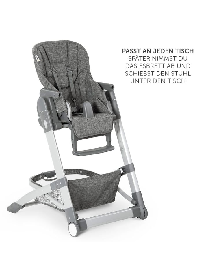 Hauck Hochstuhl & Babyliege ab Geburt - Grow Up Newborn Set in schwarz,grau günstig kaufen onesize
