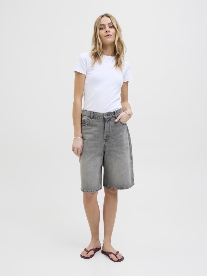 JJXX Jeans-Shorts in Grey Denim günstig kaufen
