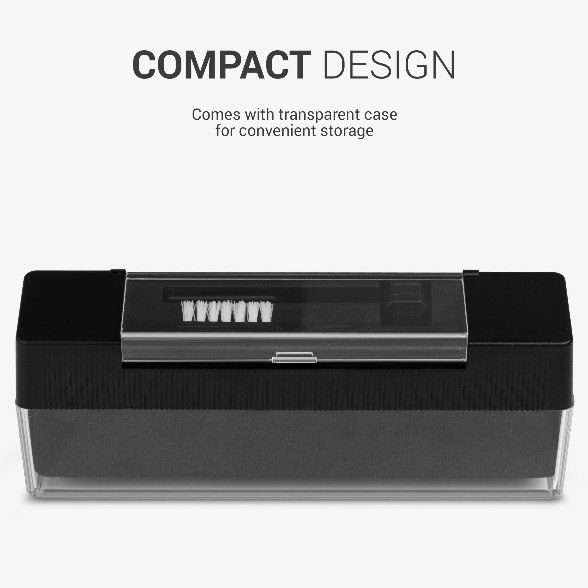 kwmobile 3in1 Samtbürste für Schallplatten + Nadel-Reinigungsbürste Plattenspieler