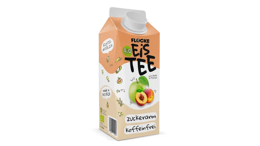 FLOCKE Bio Eistee Apfel/Pfirsich 750 ml
