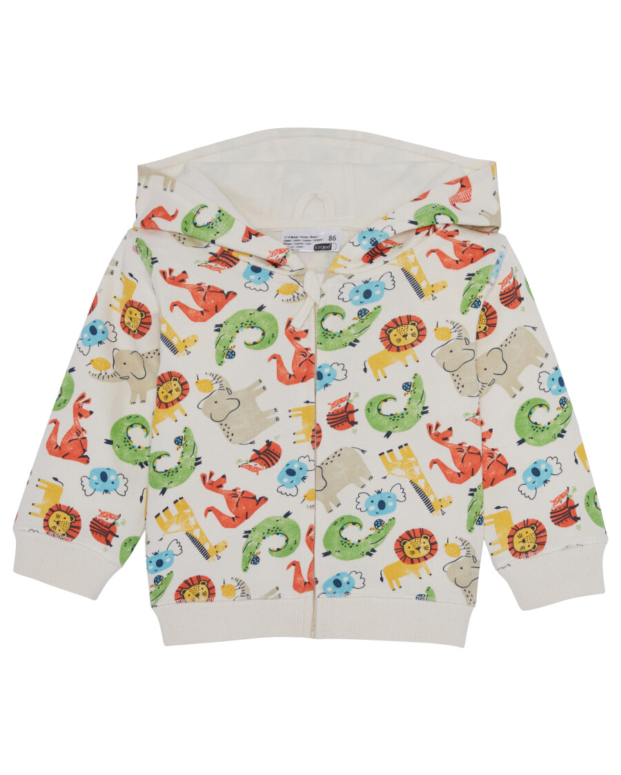 Sweatjacke mit Tieren