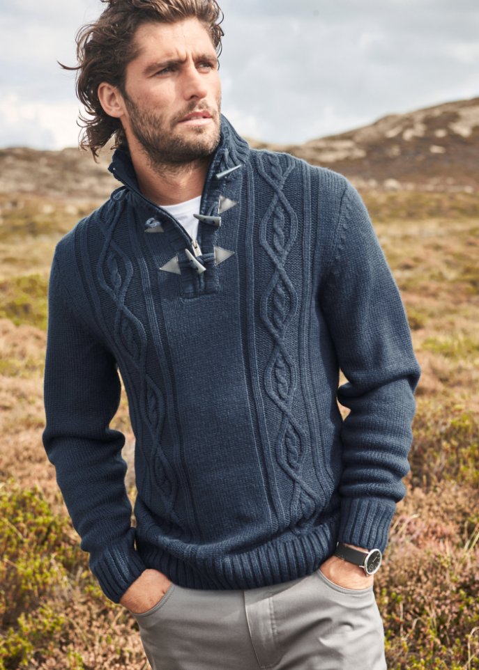 Pullover mit Zopfmuster