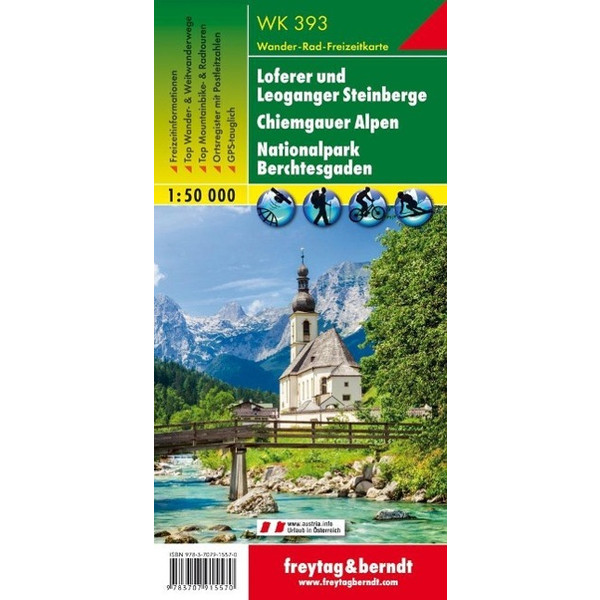 Loferer - Leogang - Steinberge - Berchtesgarden 1 : 50 000 Wanderkarte - Wanderkarte