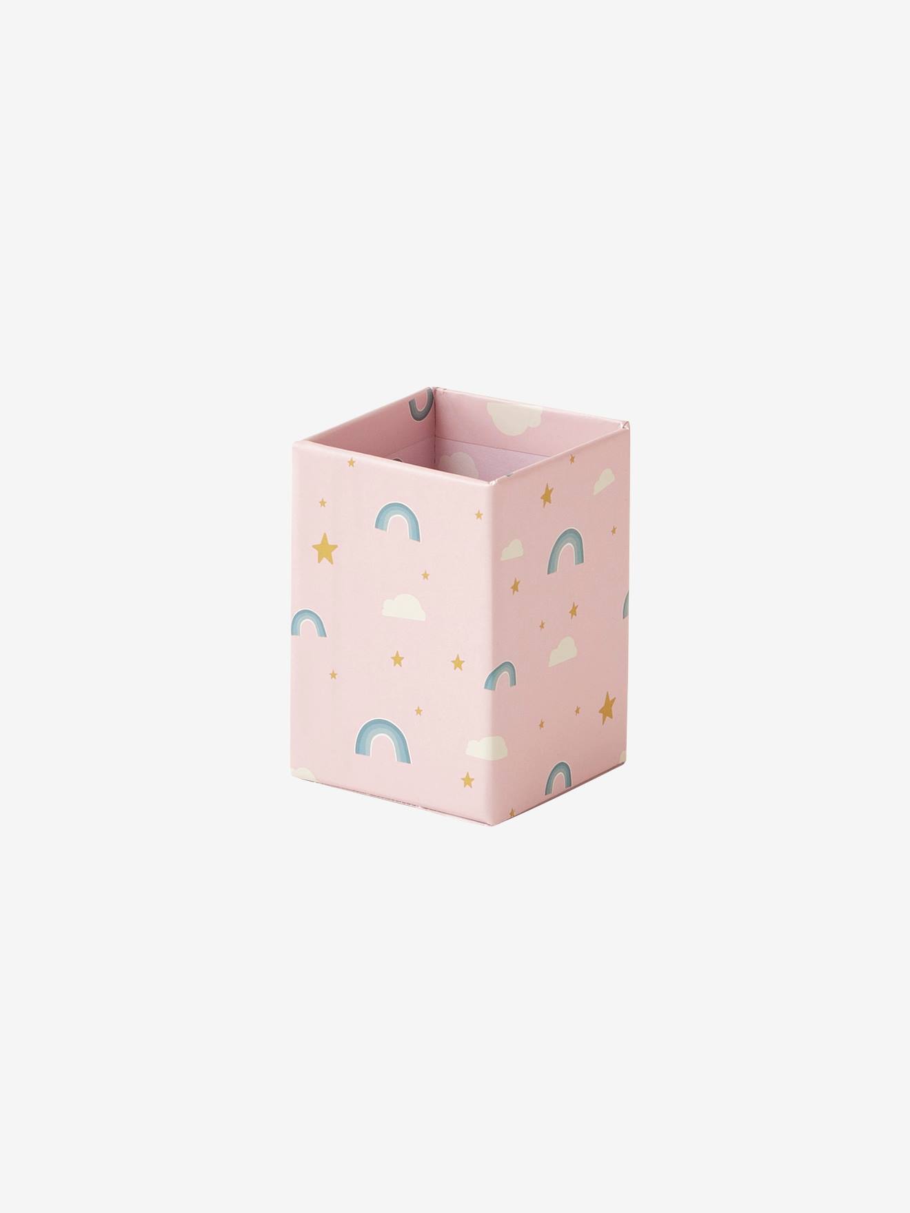 Vertbaudet Kinder Schreibtisch-Set REGENBOGEN - rosa