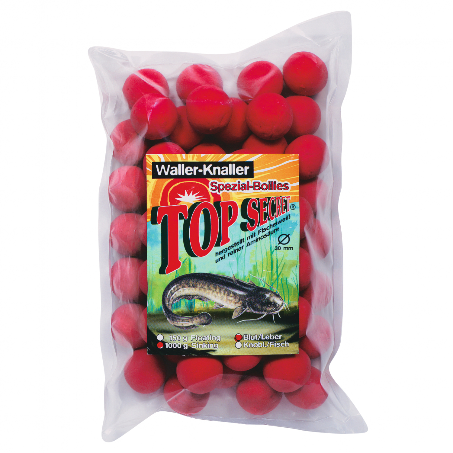 Top Secret Wallerboilies (sinkend)