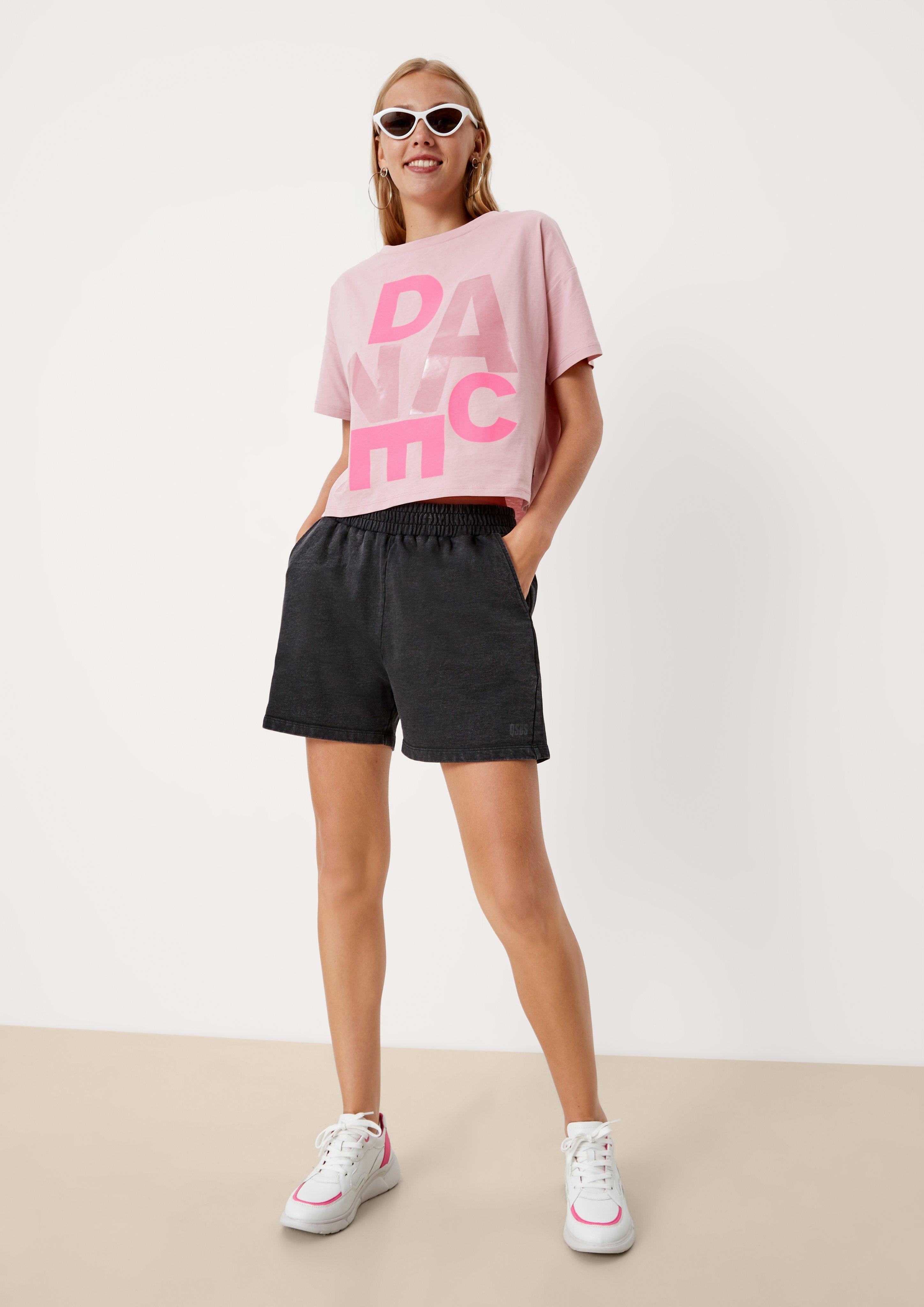 Cropped Shirt mit Print  2124657-43D0
