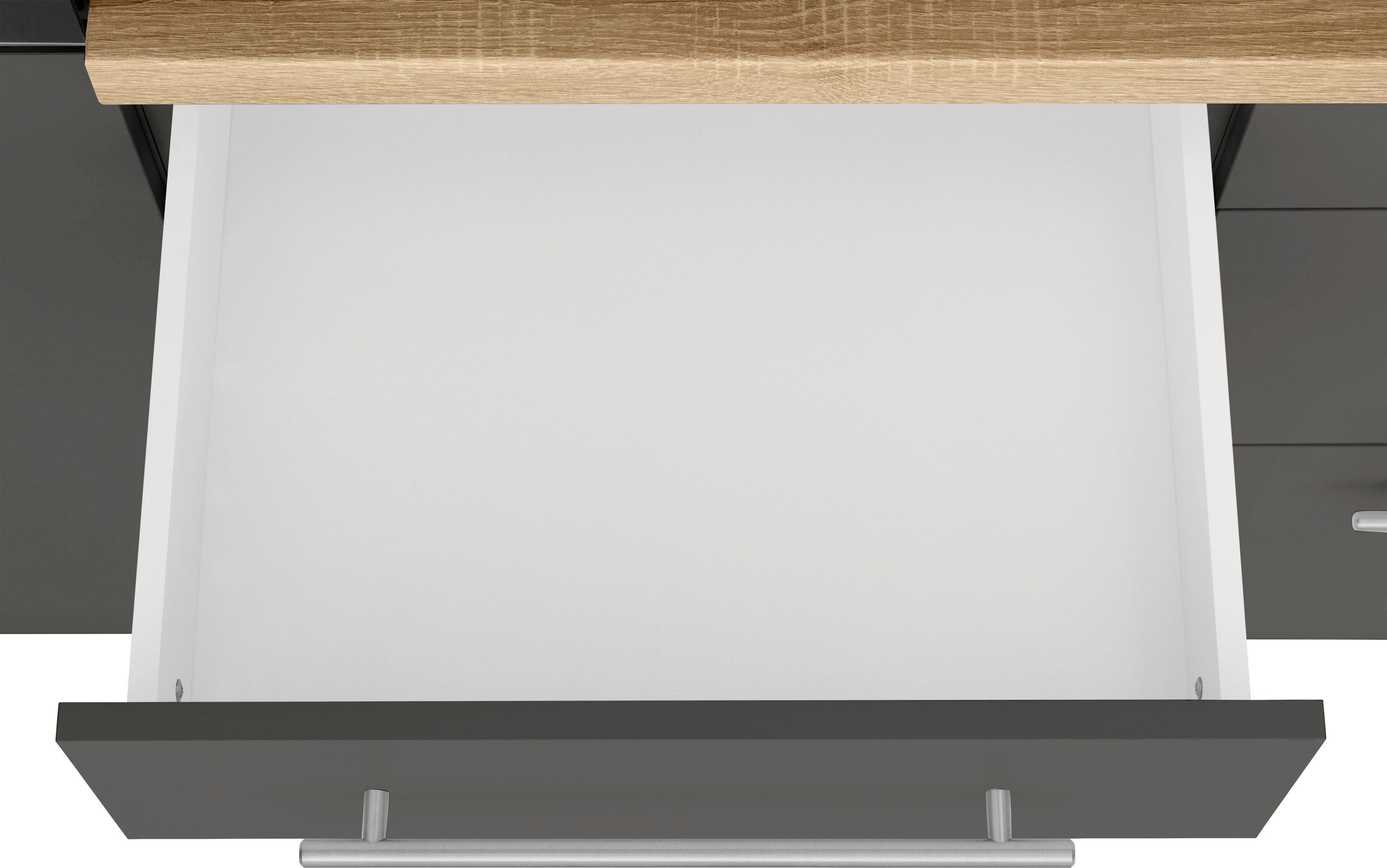 wiho Küchen Küchenzeile Unna, mit E-Geräten, Breite 280 cm