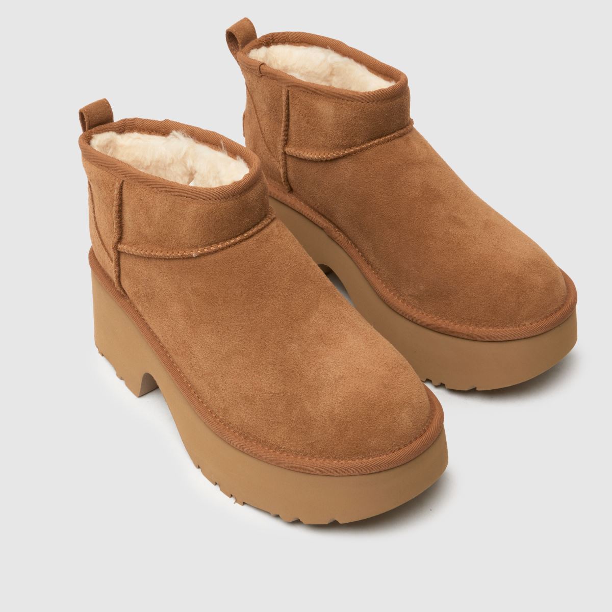 UGG Classic Ultra Mini New Heights Csizma Gesztenyebarna