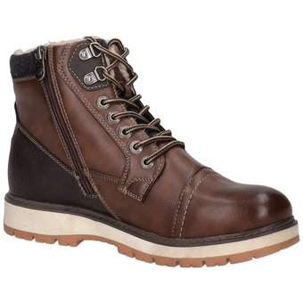 Tom Tailor Schnürstiefelette in braun