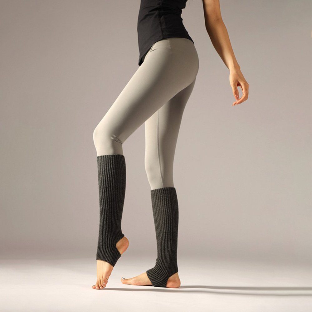 Beinstulpen gestrickte Ballett-Beinstulpen für Mädchen/Damen (1-Paar, für Yoga, Tanzen, Winter) extra weiche, lange Beinstulpen