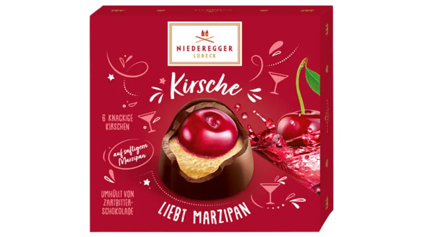 Niederegger Marzipan Pralinés »Kirsche liebt Marzipan« 108 g