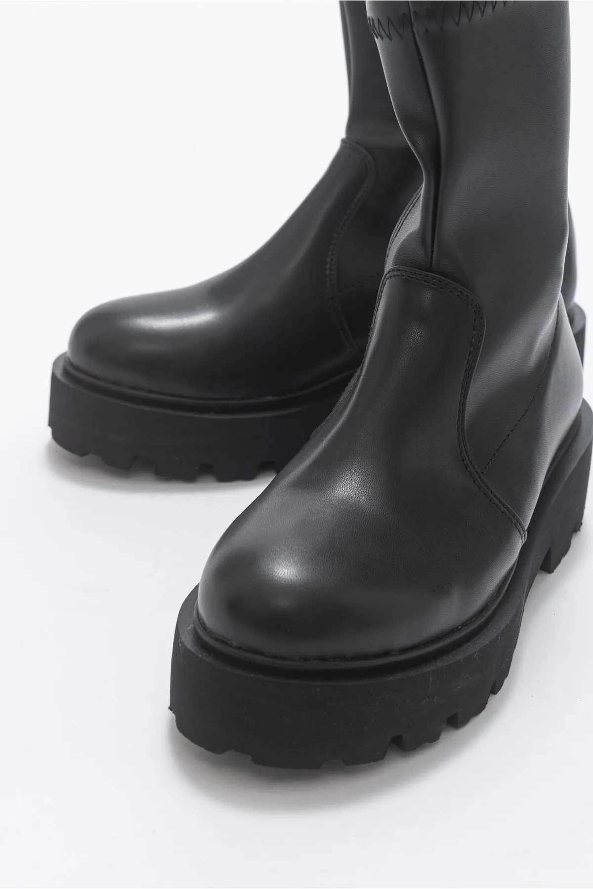 LuviShoes  Rush Schwarze Damenstiefel