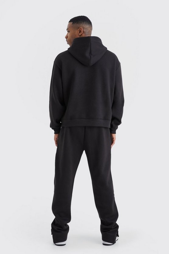 Kastiger Oversize Trainingsanzug mit Kapuze