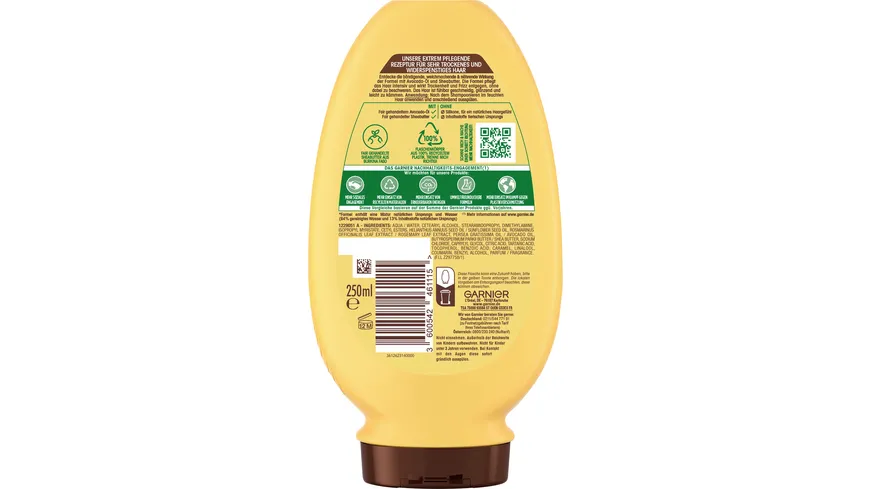 Wahre Schätze Spülung Avocado-Öl/Sheabutter 250 ml
