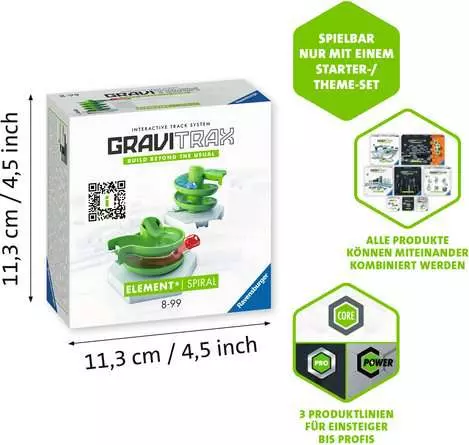 GraviTrax Element Spiral - Kugelbahn-Erweiterung für Kinder ab 8 Jahren
