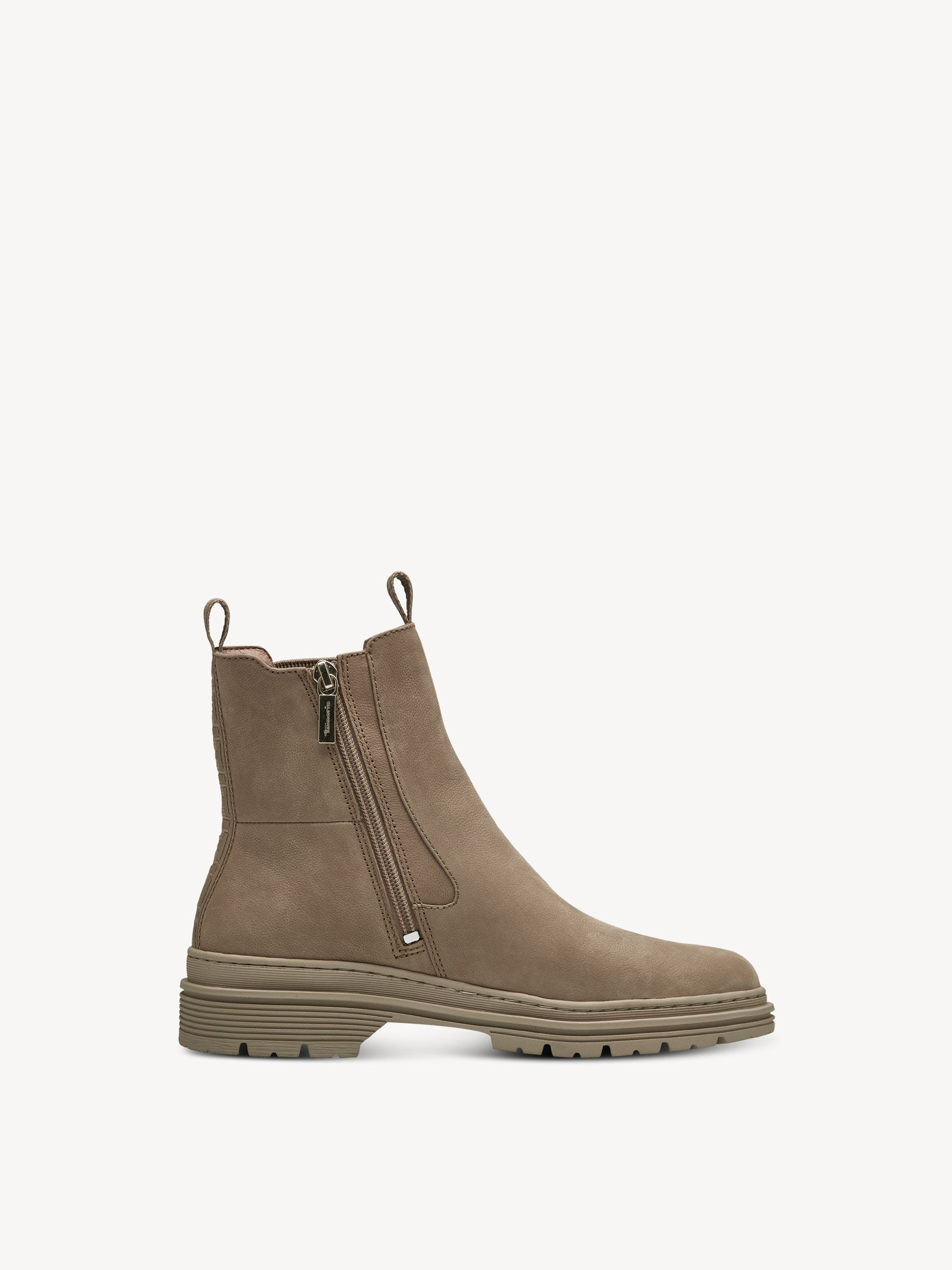Bottine Chelsea en cuir - marron
