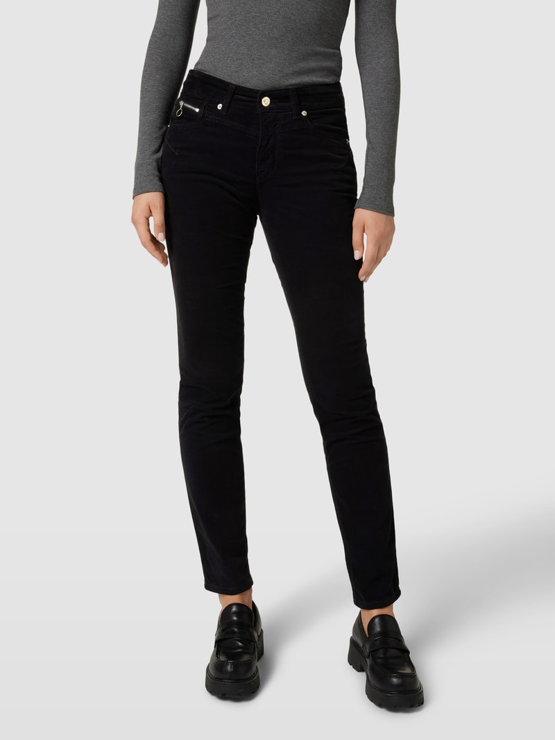 Hose mit Feincord Modell 'RICH' in schwarz