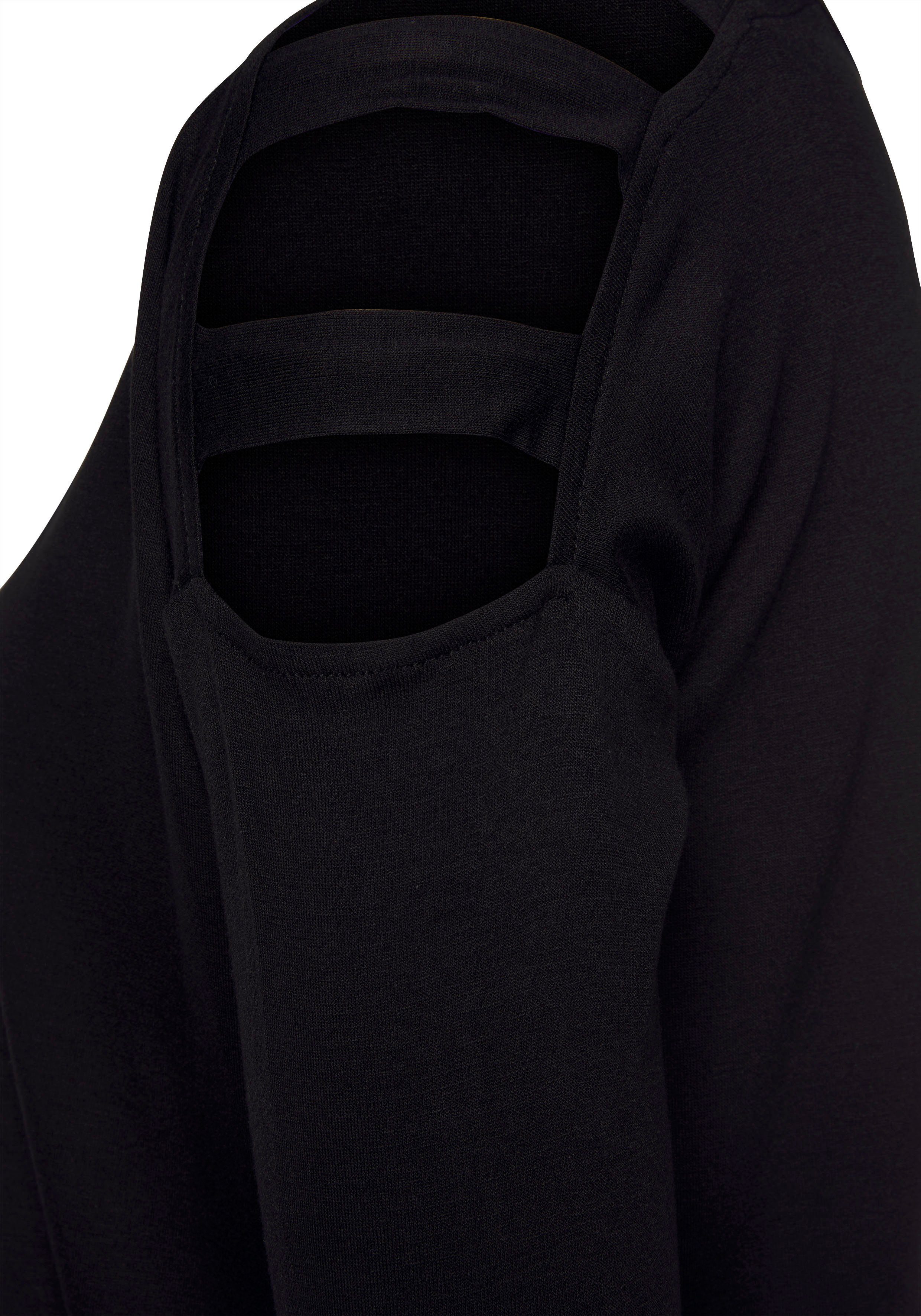 LASCANA 3/4-Arm-Shirt mit Cut-outs