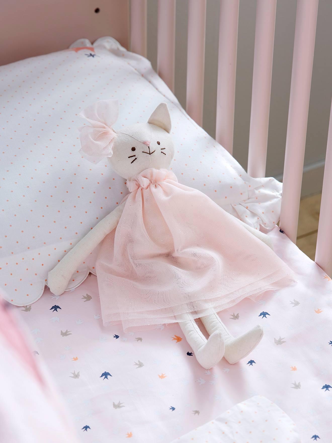 Poupée Chat danseuse rose