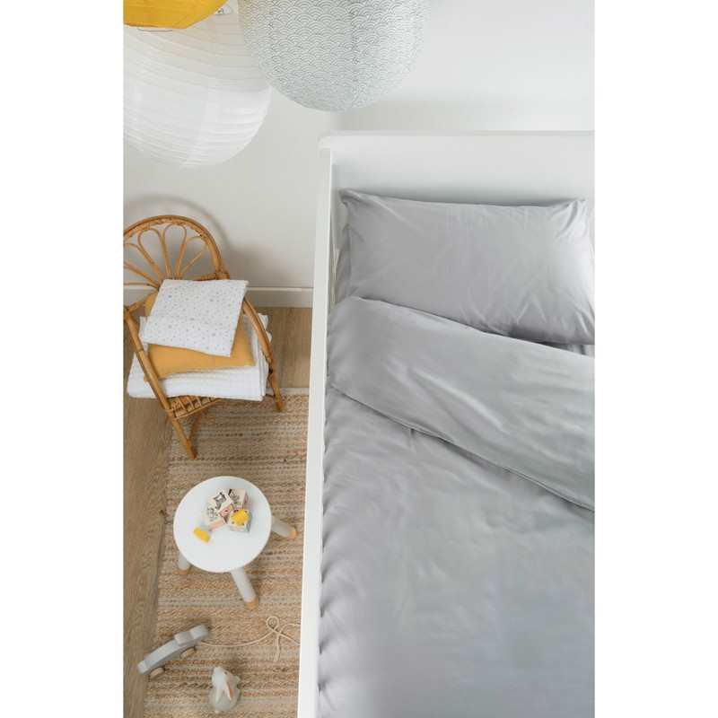 Housse de couette bébé unie en Coton Bio