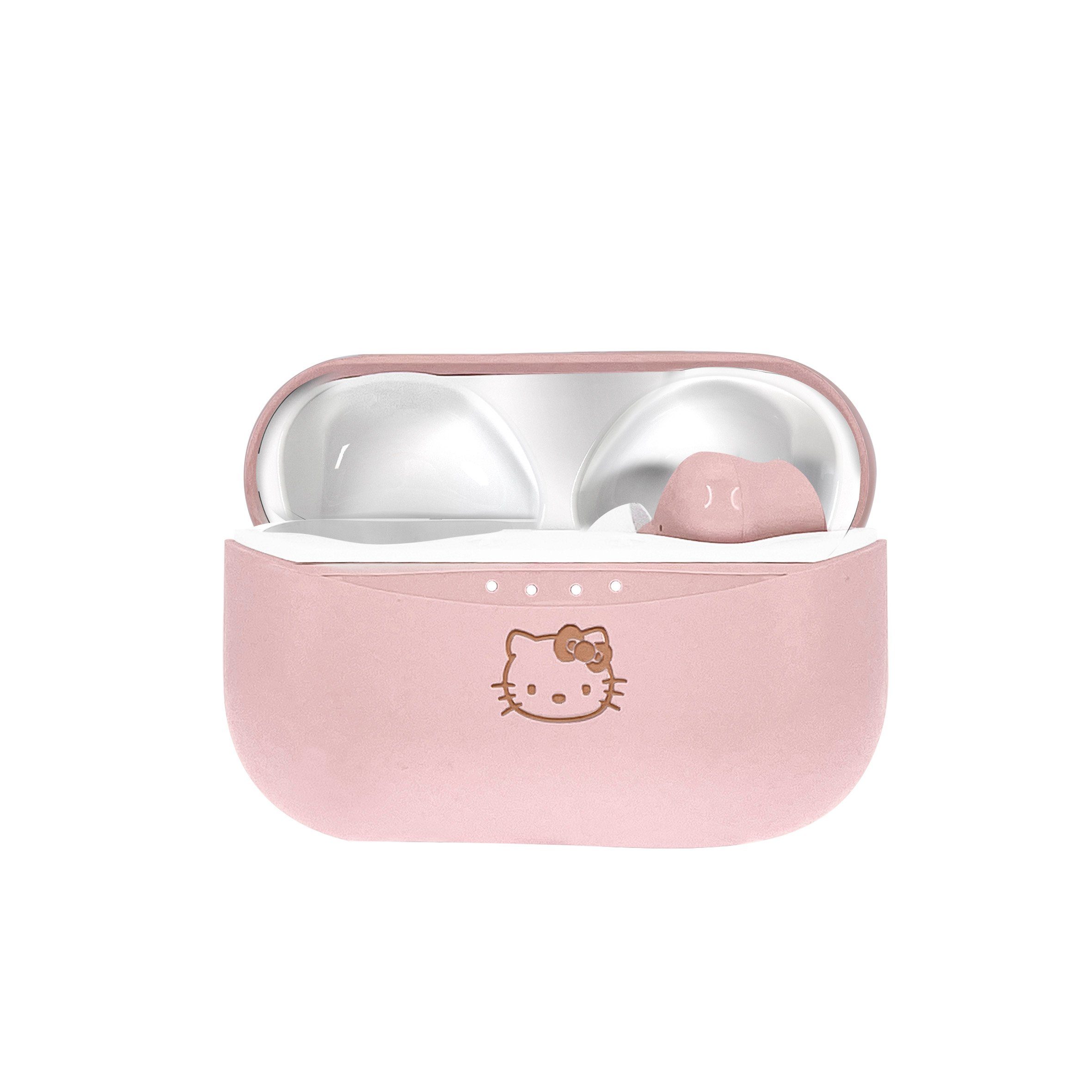 OTL Hello Kitty Bluetooth V5.0 Kopfhörer für Kinder, mit Ladegehäuse Bluetooth-Kopfhörer (True Wireless, Hochwertiger Sound, Leichtes Gewicht)
