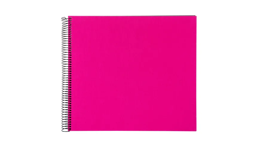 goldbuch Spiralalbum Bella Vista pink mit schwarzen Seiten, 30x34 cm