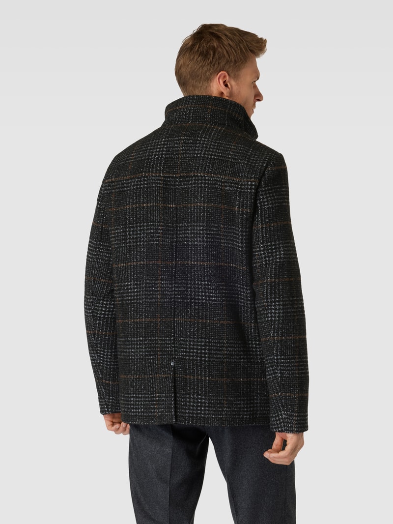 Jacke mit Stehkragen in dunkelgrau