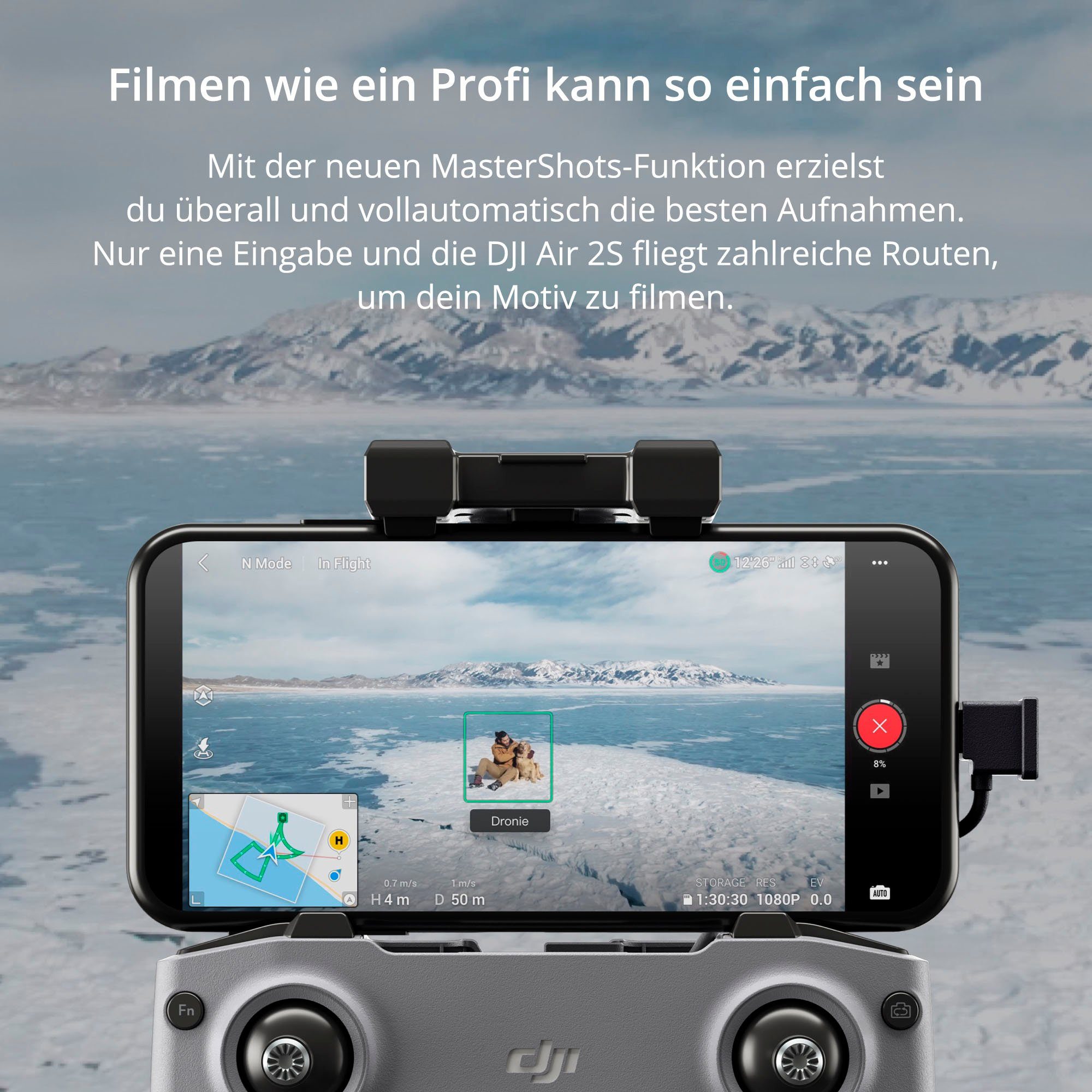 DJI AIR 2S Fly More Combo Drohne (5,4K, 5,4K Video, Hindernisvermeidung in 4 Richtungen, 31-Min Flugzeit)