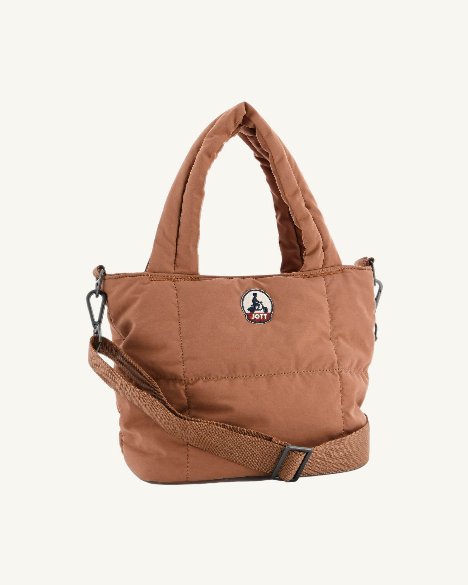 Mini tote-bag en coton gratté Camel Nuna