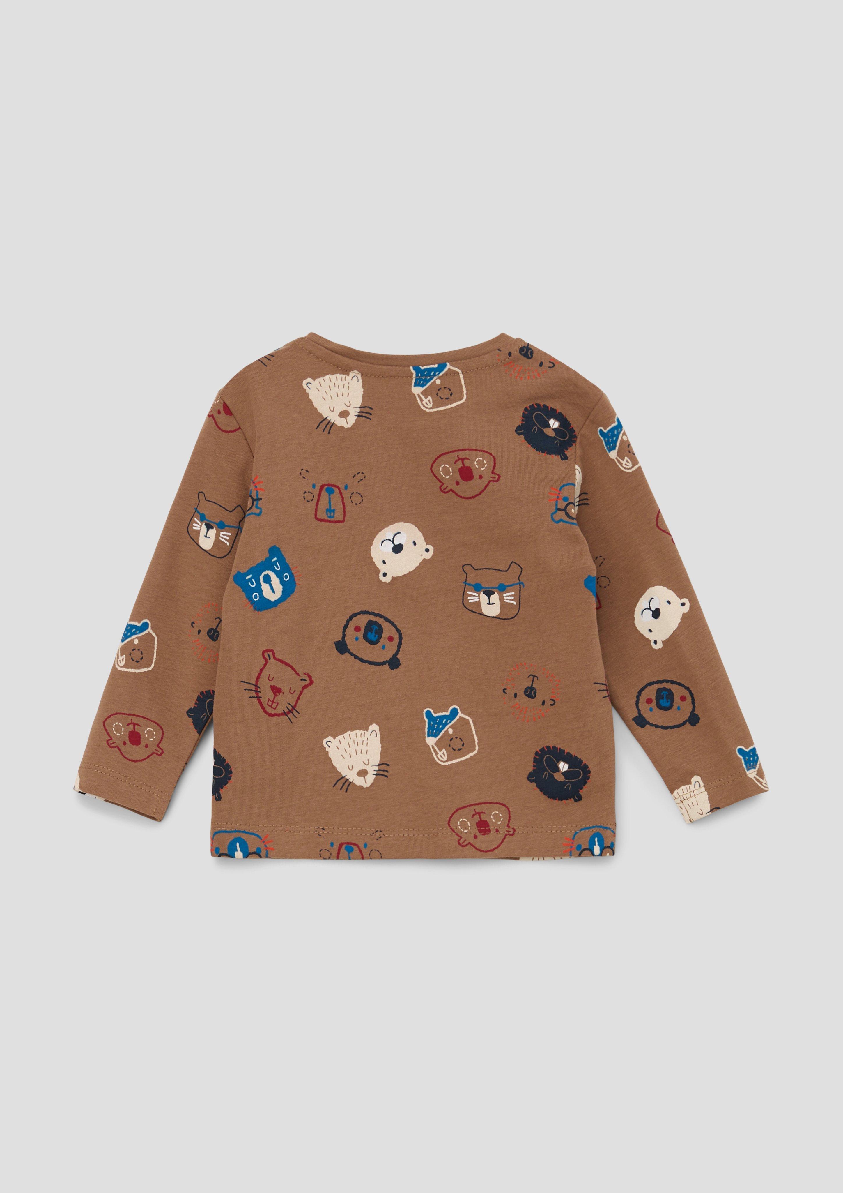 Longsleeve mit Allover-Print  2138432-84A4