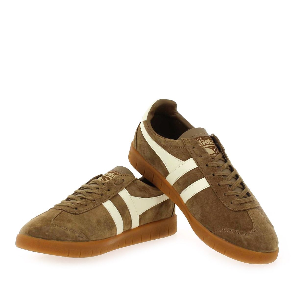 Gola  HURRICANE SUEDE CMB046 - Tabac Écru