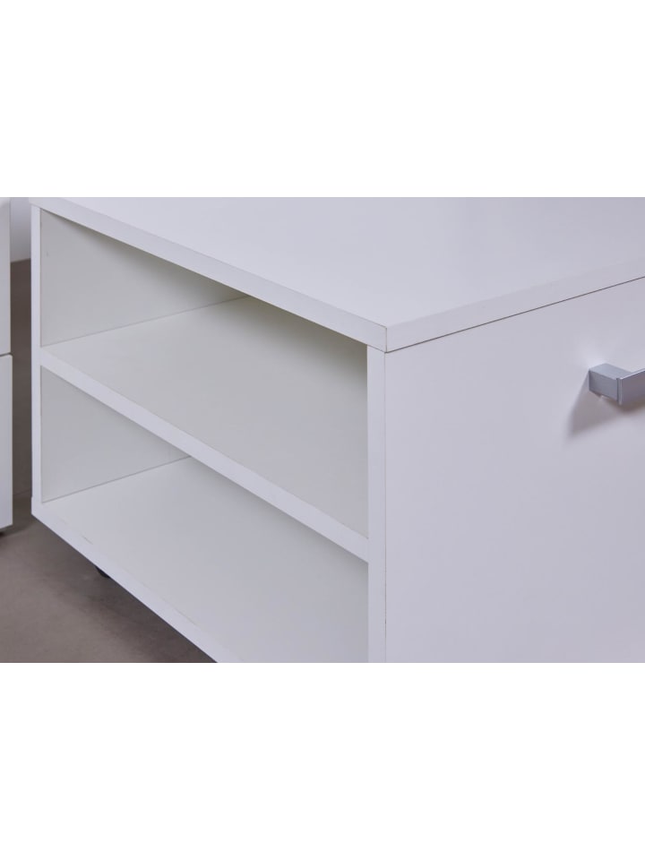ebuy24 Bett Ranya Weiß 206 x 145 cm günstig kaufen onesize