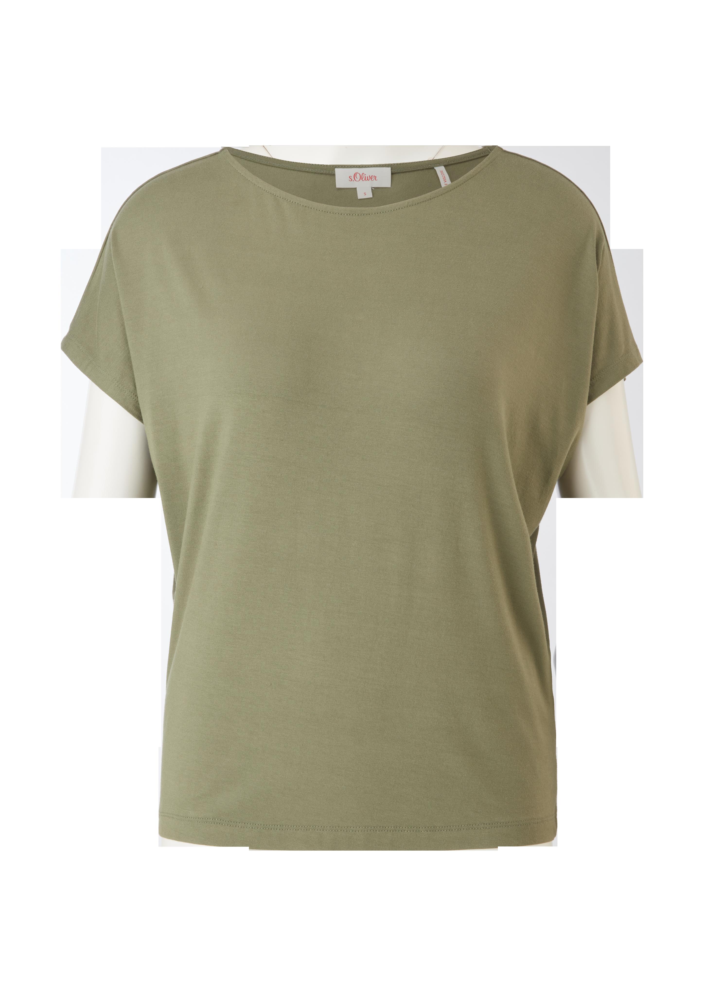 Ärmelloses T-Shirt aus Viskosestretch  2112030-7928