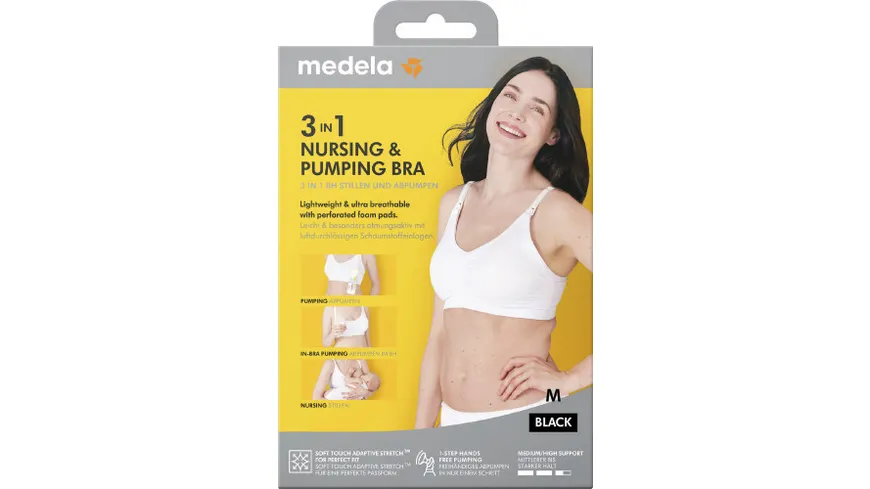 Medela 3-in-1 Hands-free Bra schwarz, Gr. M schwarz