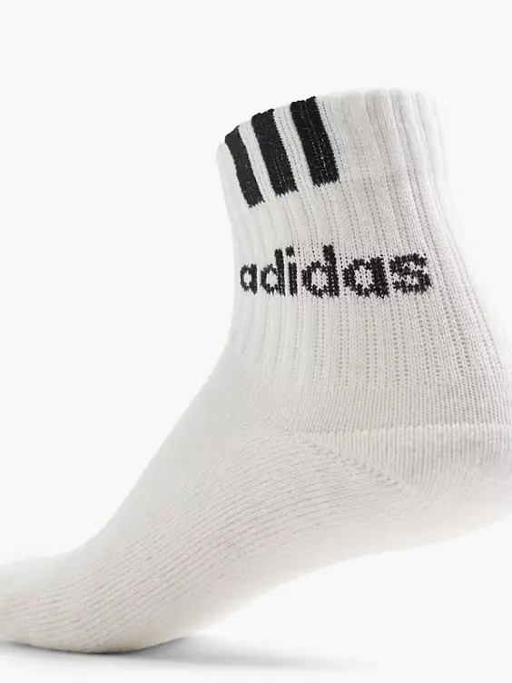 adidas 3 Streifen Linear 3er Pack Crew Socken