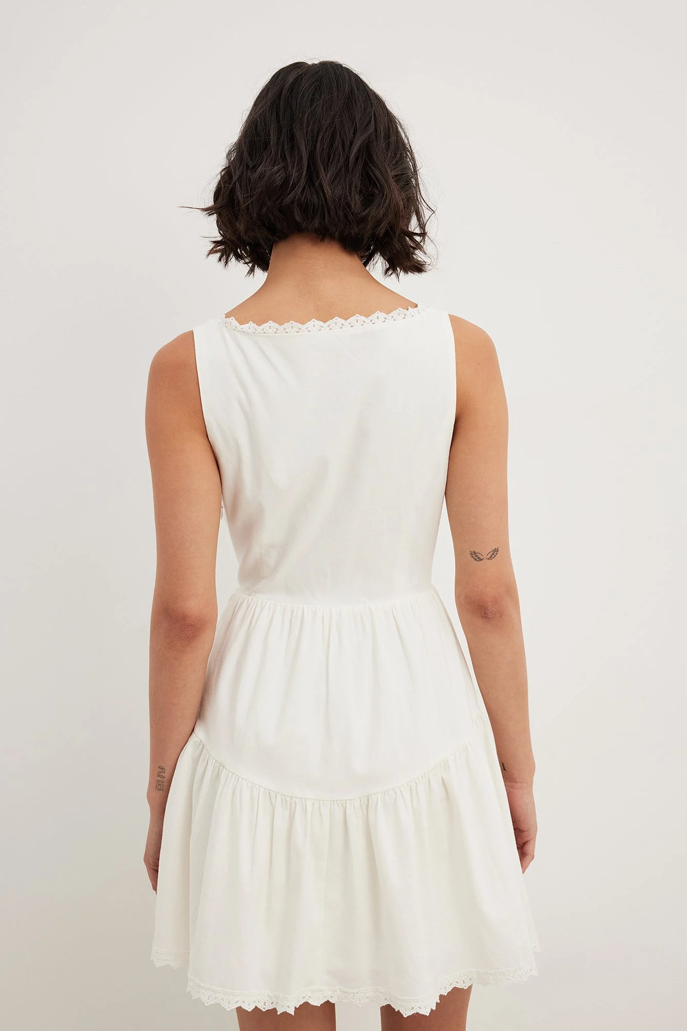 Minikleid mit Korsett und Knopfleiste